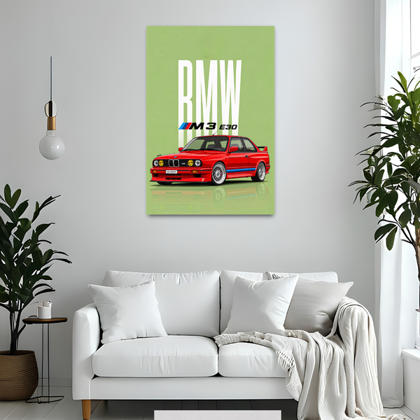 BMW M3 E30 Classic Sports Car Wall Art