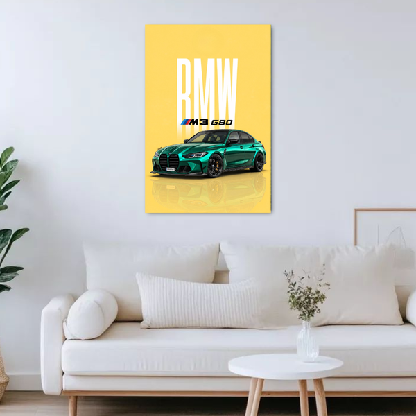 BMW M3 G80 Luxury Sports Car Wall Art
