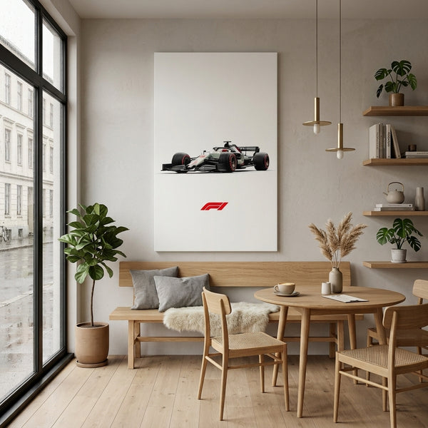Formula 1 Race Car Minimalist Canvas Wall Art