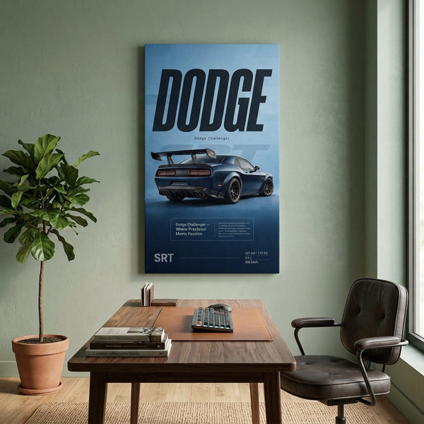 Dodge Challenger SRT Wall Art.
