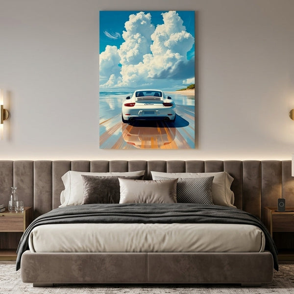Ocean Horizon Drive Canvas Wall Art